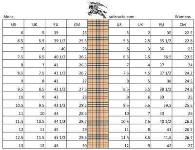 burberry blue label size chart|burberry blue label official website.